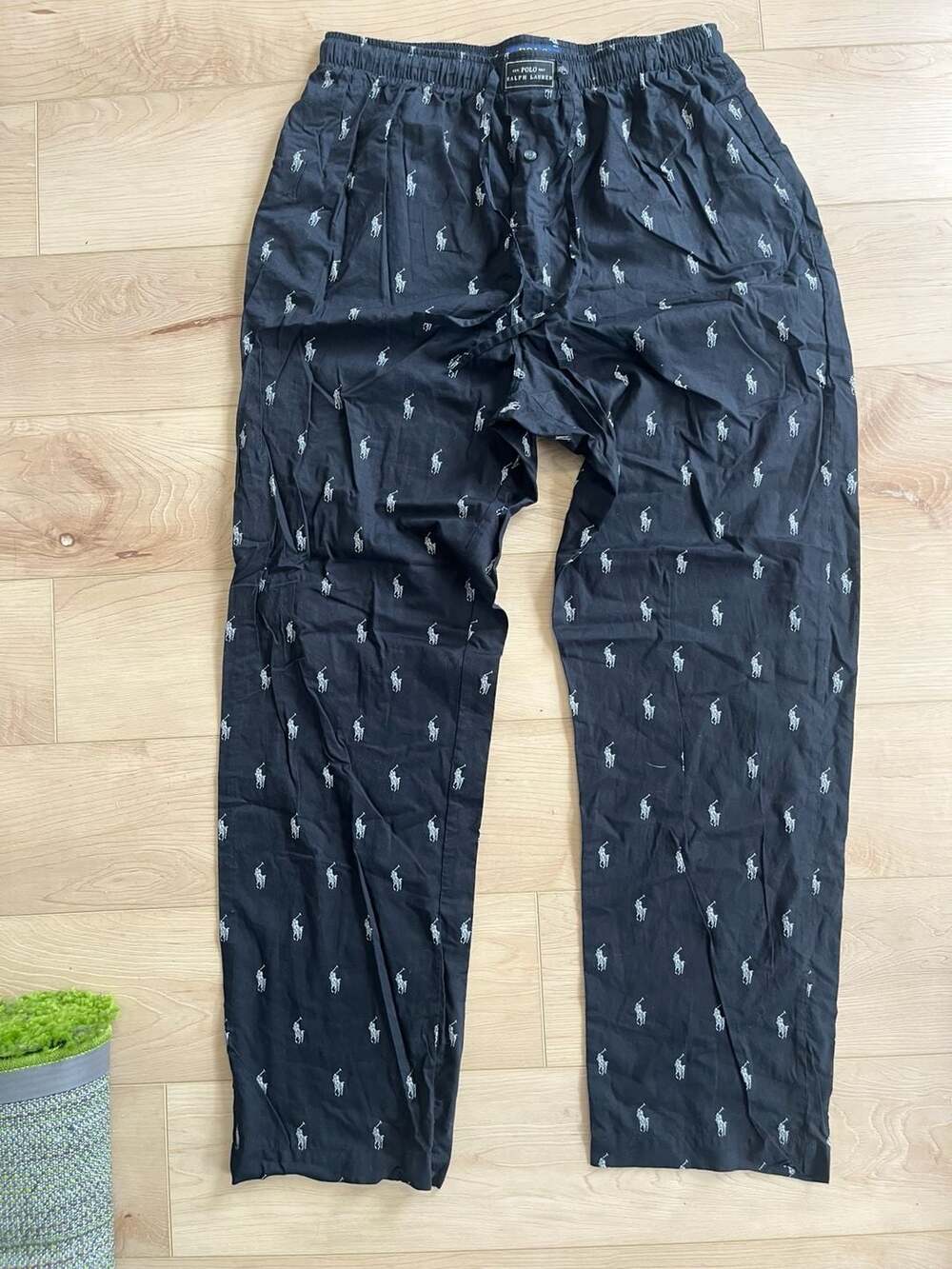 Polo Ralph Lauren Signature Pony Pajama Pant Size M Black